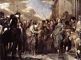 Bernardo Cavallino Canvas Paintings - St Peter and Cornelius the Centurion